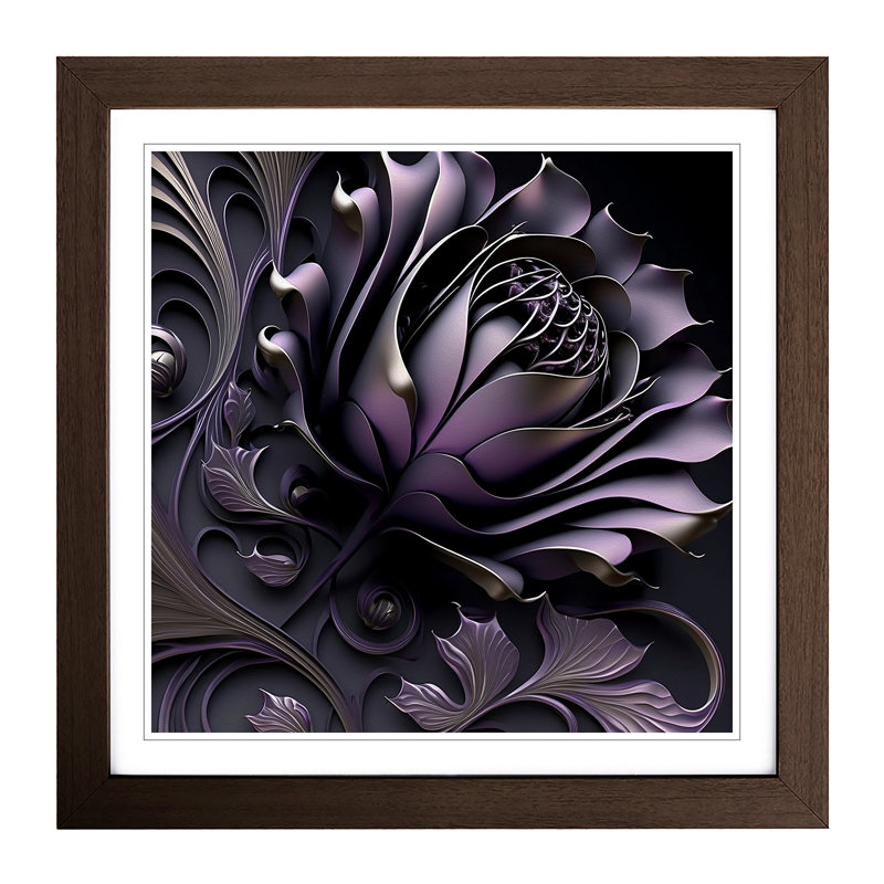 Lavender Flower Deco - Framed Print
