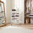 2-Tier Kitchen Cart with 4 Removable Baskets – White Frame & Ash Top - FIESTA