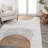 Lakysha Geometric Modern Low-Pile Machine-Washable Cream/Terra Rug-1178706810