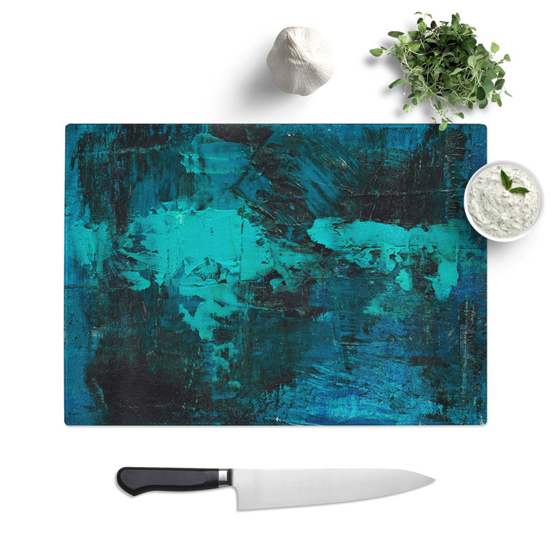 Tempered Glass Art Painting Vol.385 Chopping Board, 39 cm W x 28.5 cm L