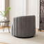 Fauteuil demi-tonneau pivotant rembourré Musaab-1129483427