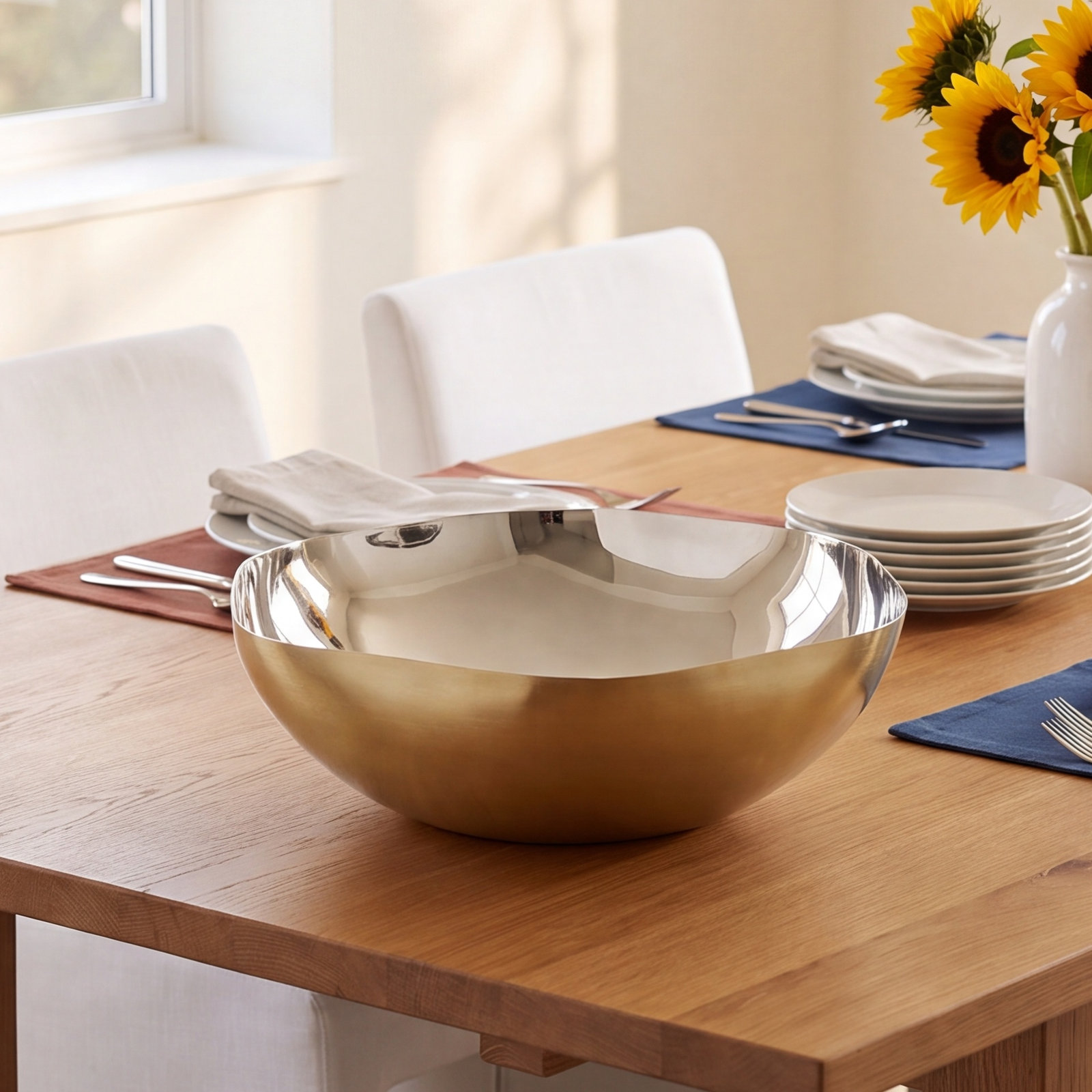 Auburn Gold Serving Bowl