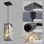 Luminaire suspendu moderne en cristal 4 po - paquet de 3-471108371
