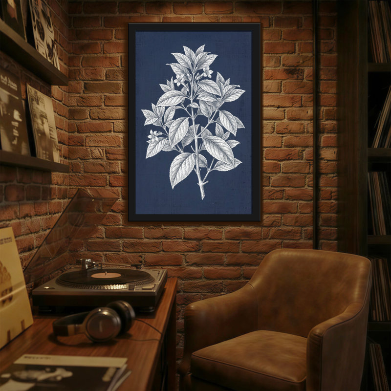 Plantes et fleurs, plante botanique avec feuilles et fleurs, H 18 po x l 12 po