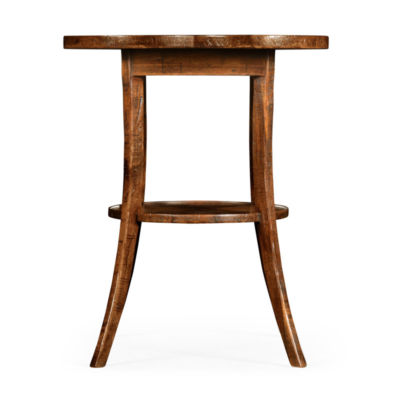 Table de bout avec rangement Cas décontracté Country, Noyer maison de campagne