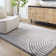 Machine Washable Shaggy Boho Charcoal Area Rug