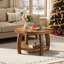 Solid Wood Four Leg Coffee Table with Storage