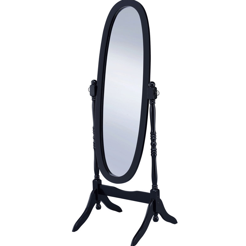 Dunne Black Cheval Mirror