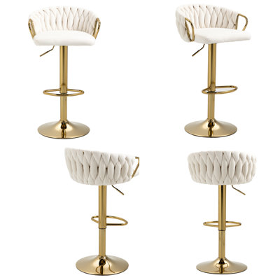 Christal Cerelly Height Adjustable Swivel Bar Stool