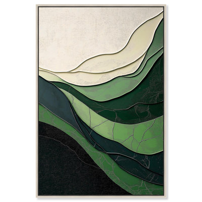 «Green Echoes II», art abstrait vert par Wildon Home®