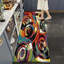 Moon Light Abstract Polypropylene Rug – Soft Pile, Machine Woven, Easy Clean Rug-340851963