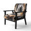 Fauteuil d'appoint et fauteuil moderne rembourrés dorés Art Deco I-1572874480-1546959145