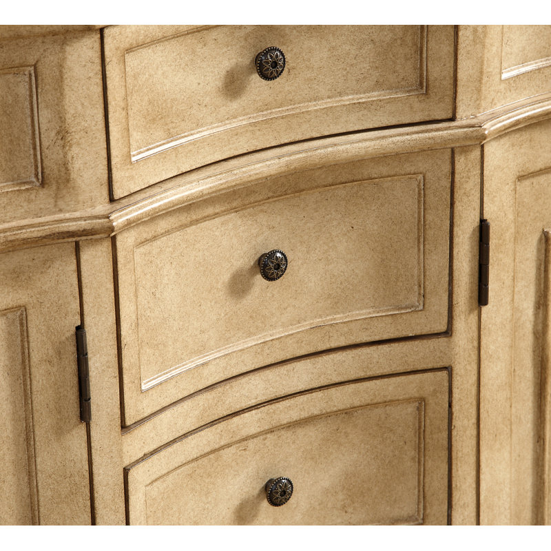 Ensemble de meuble-lavabo double 60 po Lunette, Beige antique, Blanc ivoire