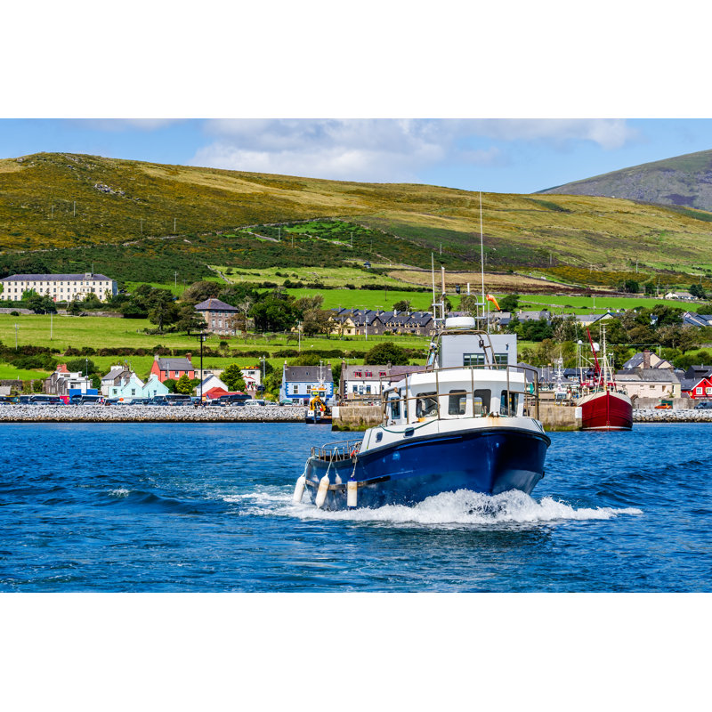 Indio Boat Leaving Dingle Harbour - Wrapped Canvas Print, 30cm H x 46cm W x 3.8cm D