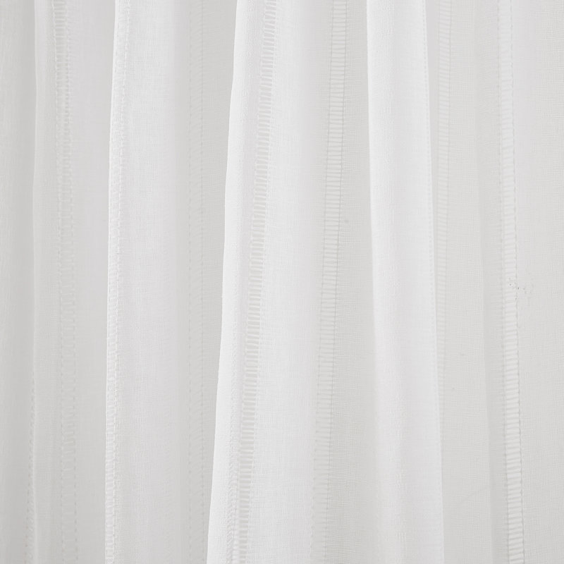 Paire de rideaux transparents Calia 52x84, Blanc