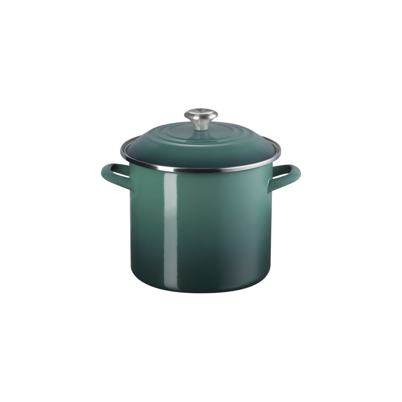 Le Creuset Enamel-On-Steel Stockpot With SS Knob, Caribbean, 10 quarts