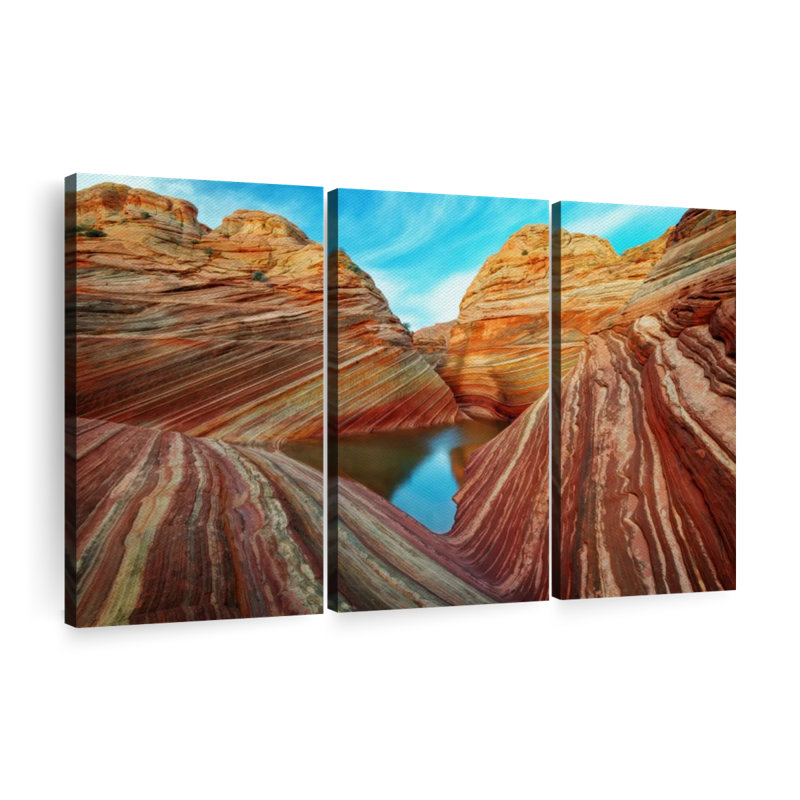 «Utah Antelope Canyon» sur toile, H 20 po x l 33 po x P 1,25 po