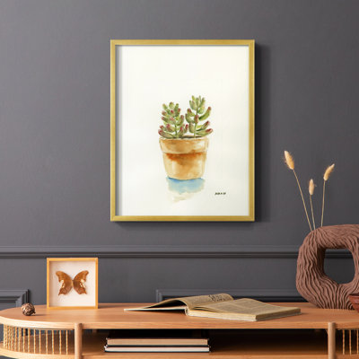 Succulent III, reproduction encadrée - bois massif