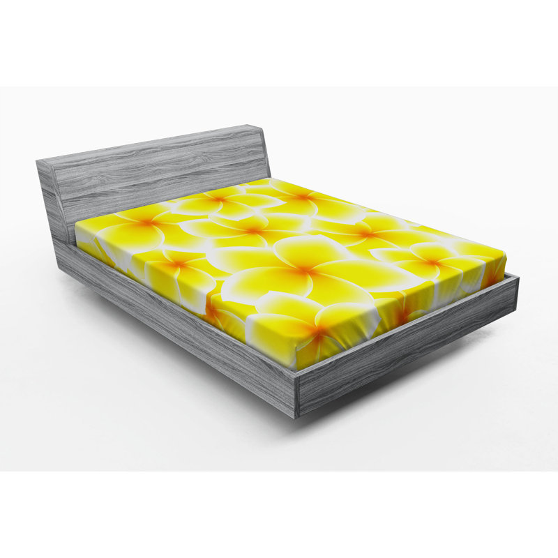 Microfiber Floral Fitted Sheet, Full Fitted Sheet