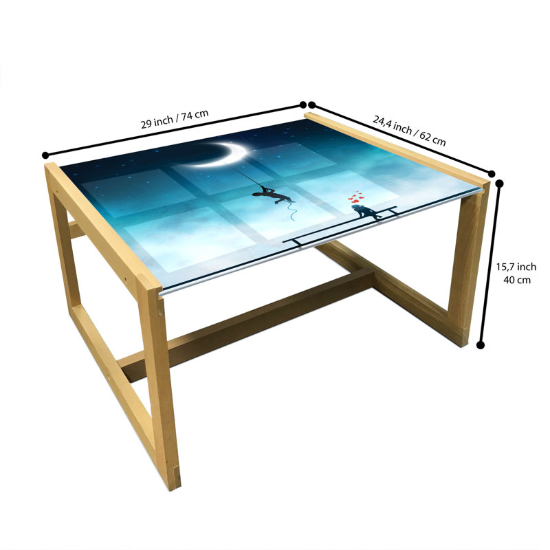 Ipe Trestle Coffee Table, 40cm H x 74cm W x 62cm D
