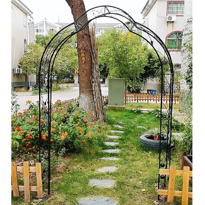 Elier Iron Arched Trellis