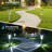 Solar Lights Outdoor, Ip65 Waterproof 6000k Cold White Led Stainless Steel Stake Outside Lights For Yard Pathway Garden Driveway Walkway Landscape Path Lighting