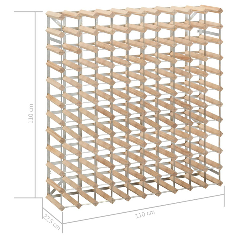 Robeson Floor Wine Bottle Rack in Brown