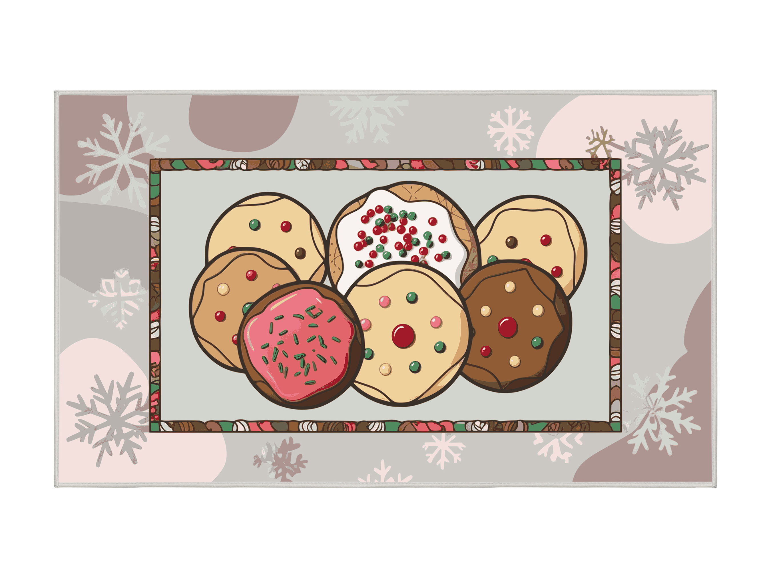 The Holiday Aisle® Cookies Holiday Rug | Wayfair