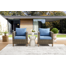 Chaises de patio pour l'extérieur avec coussins