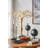 10X10X14.5" Black And Gold Iron Orb Sculpture With Hidden Tray-1914000222