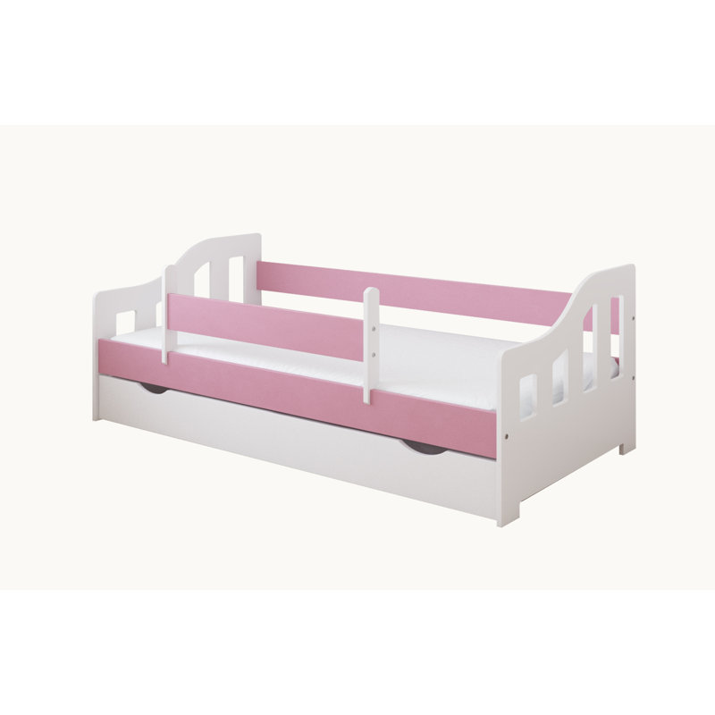 Lawrence Cabin Bed with Storage Included, 70 x 140 cm, Pink