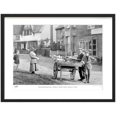 Walberswick, Fruit and Veg Stall 1919 1 Piece Single Picture Frame Wall Art