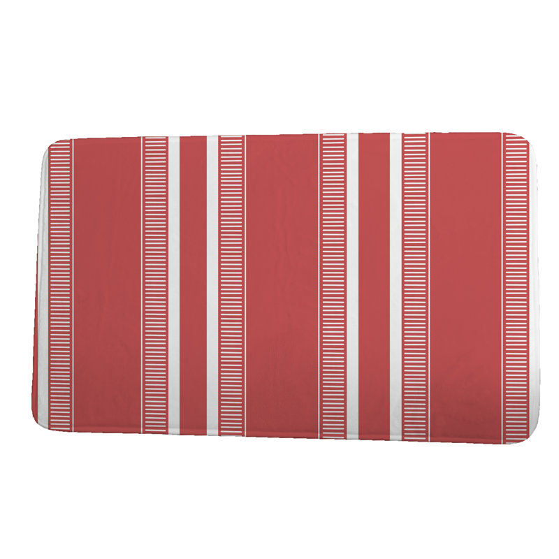 Tapis de bain Josephine, l 34 po x L 21 po, Rouge
