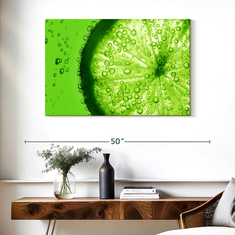 Yarlin Lime Slice, 26" H x 39" W