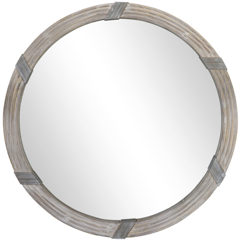 Miroir mural en bois 30,75 po