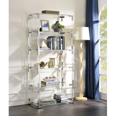 Pinson Acrylic Etagere Bookcase