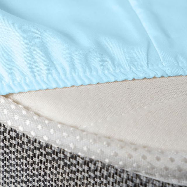 Ensemble de draps rafraîchissant et respirant Hotel Luxurious, Ensemble de draps pour lit double + 4 taies d'orei, Bleu clair