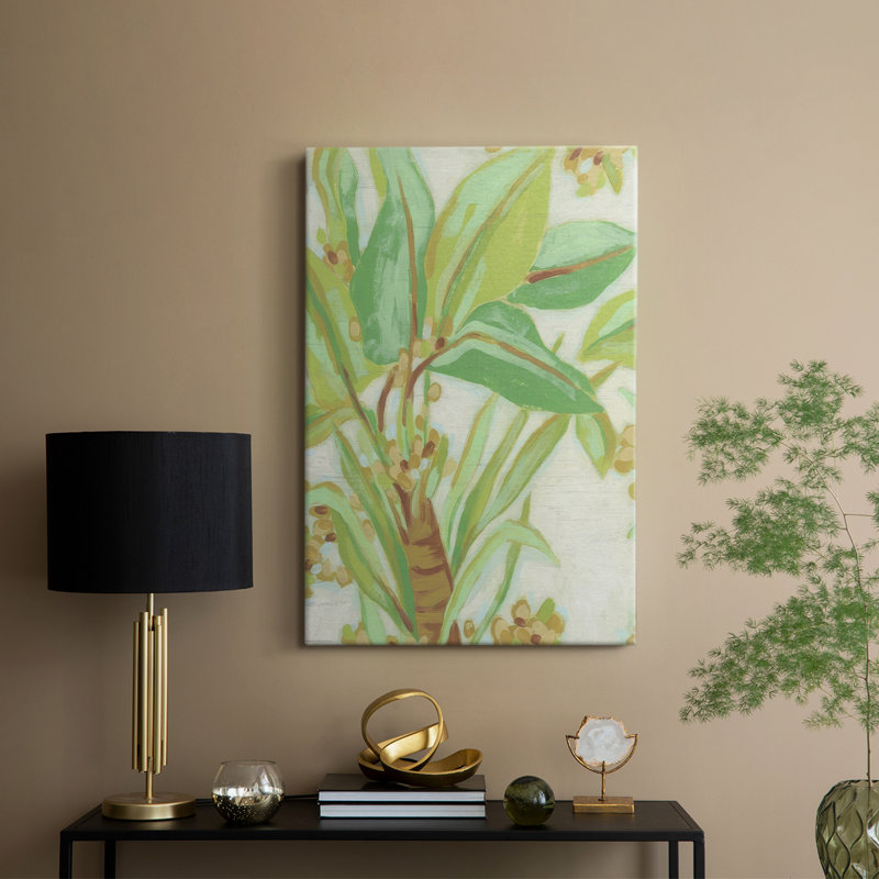 Island Leaf Fresco I -Galerie enveloppée Cavas, H 18 po x l 12 po