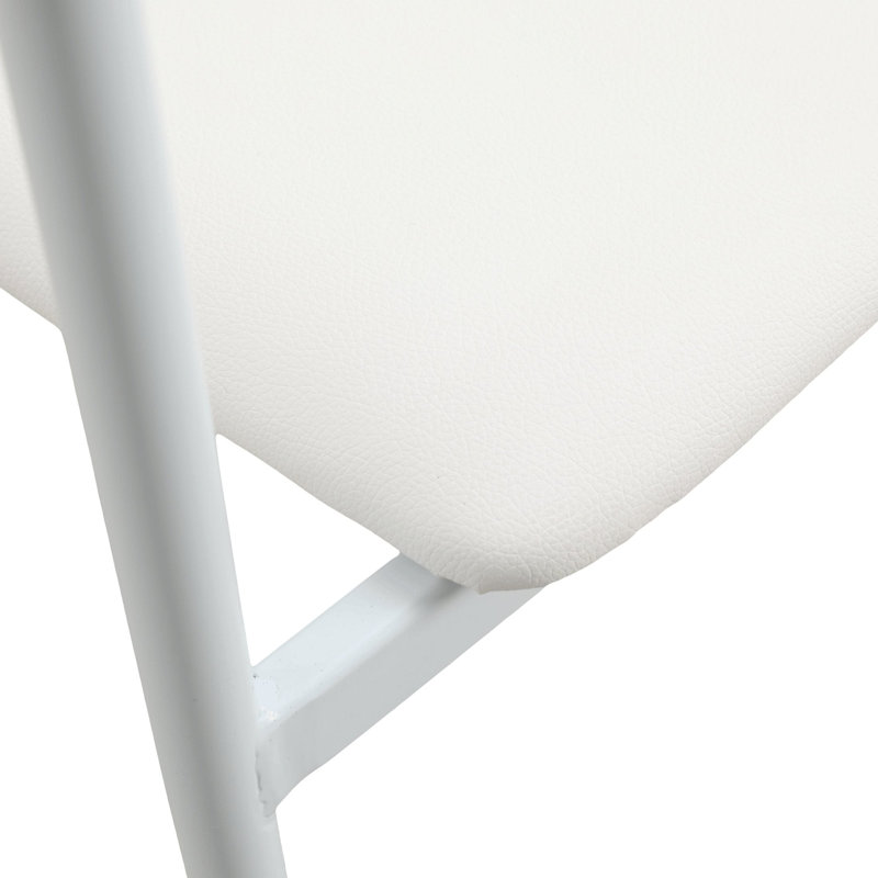 Fauteuil Ickenroth, Siège blanc / cadre blanc, Simple