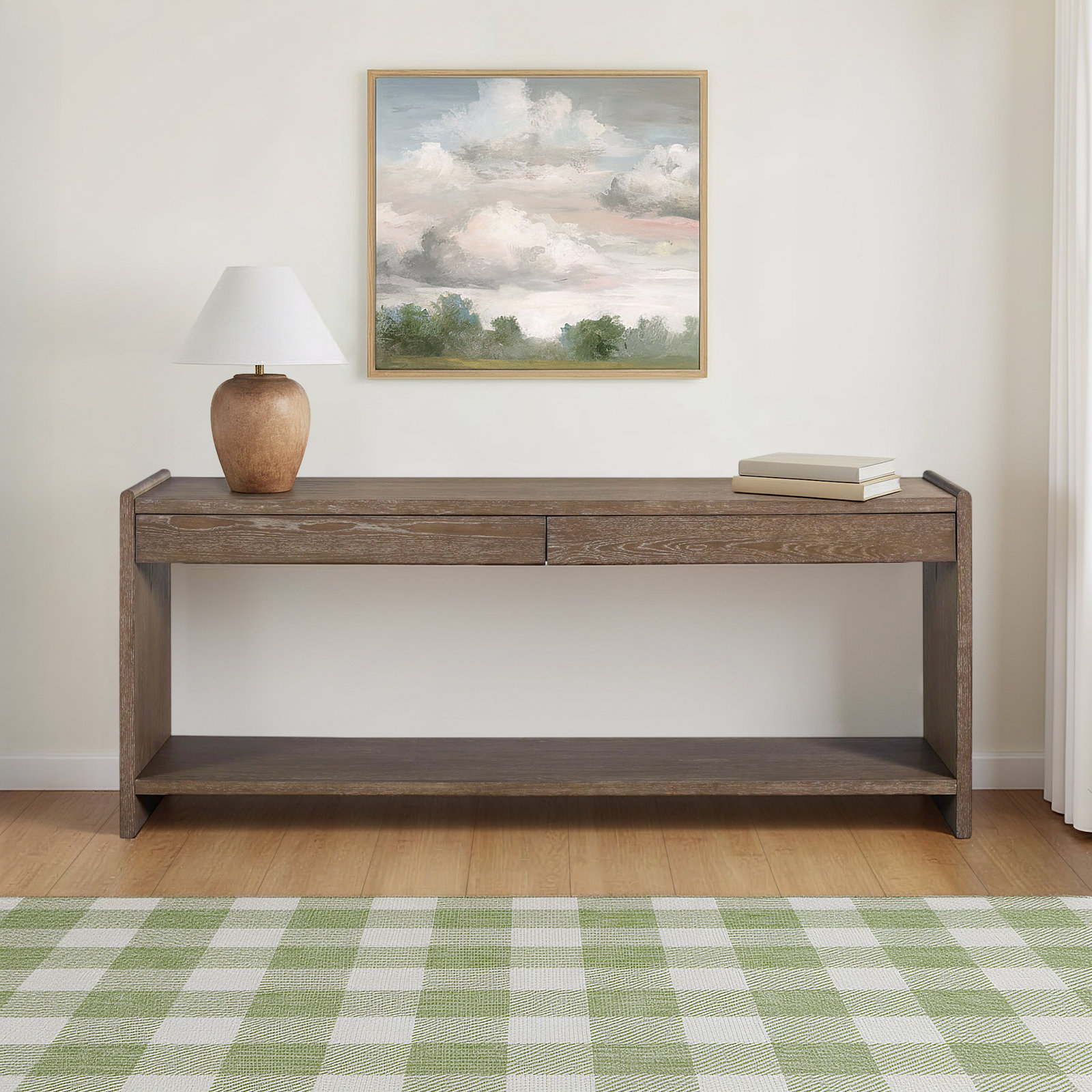 Marielle Sofa Table 2 Drawer - Cocoa
