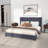Genka Mid Century Modern Velvet Upholstered Platform Bed-101185471-87424999