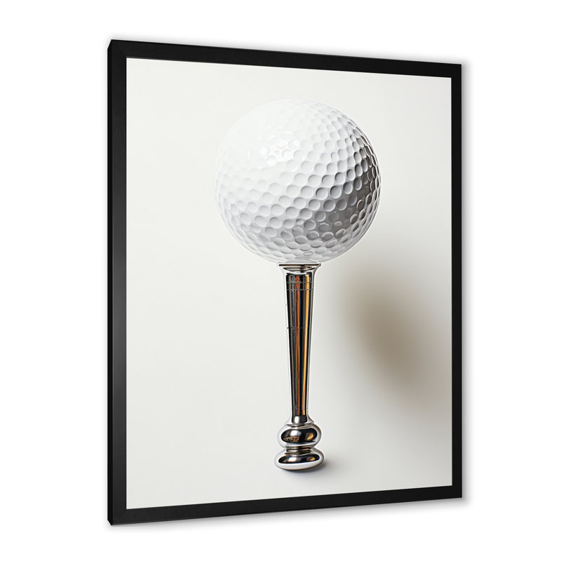 Latedra Minimalisme Golf Tees X - Art mural de golf, Cadre photo noir, H 44 po x l 34 po x P 1,5 po