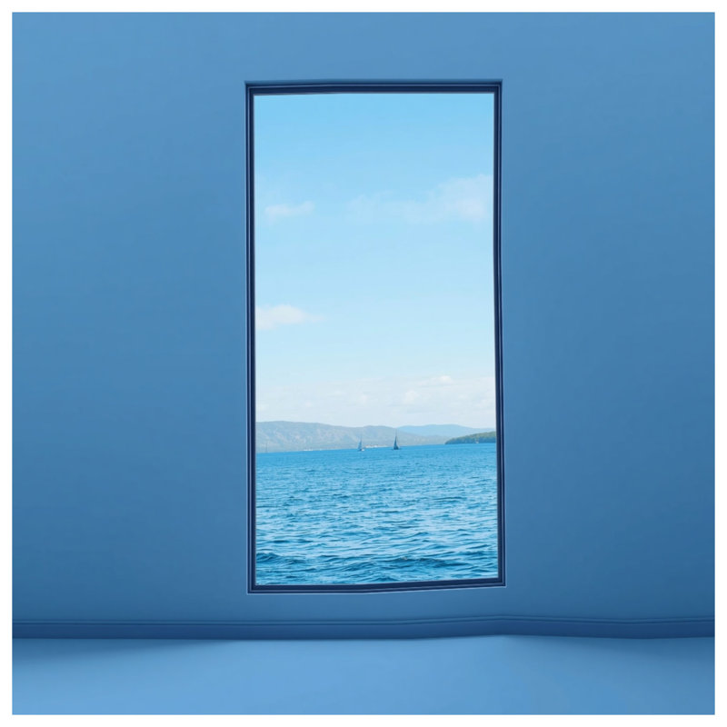 Rideaux de fenêtre Ocean View, Blocage, 50 po x 80 po - 1 panneau