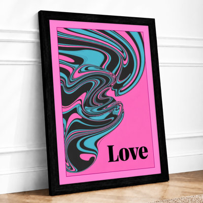 Love in Motion Modern - Framed Print