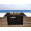 Table de foyer d'extérieur au propane en acier de 25 po H x 42 po avec couvercle-1363723411
