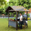 Pavillons et abris de jardin modernes en acier avec rangement - Abri barbecue extérieur