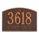 Cape Charles 2-Line Wall Address Plaque