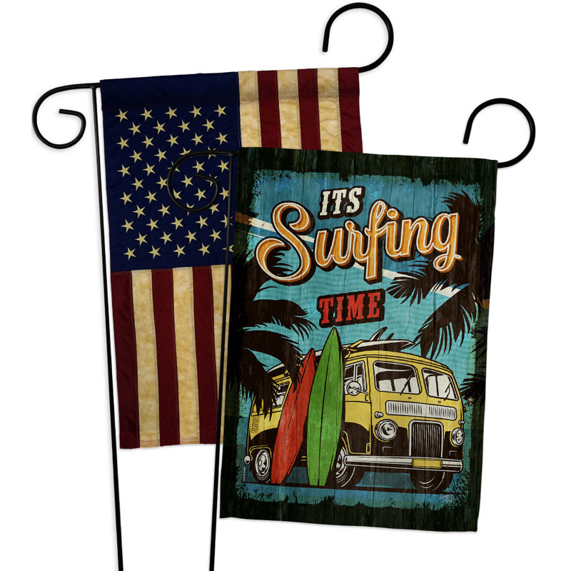 Double Sided 18.5'' H x 13'' W Polyester Garden Flag
