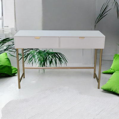 Agnela 120cm Solid Wood Top Console Table