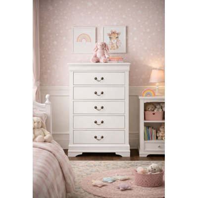 Alcott Hill Waynesburg 31.5" W Traditional 5-Drawer Chest of Drawers